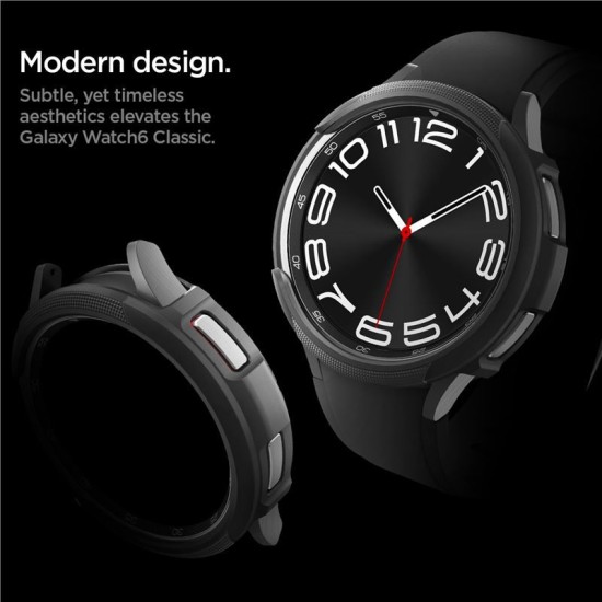Husa Spigen Liquid Air compatibila cu Samsung Galaxy Watch 6 Classic 43mm Matte Black (Spigen, Ingredi) by www.silkase.ro Husa Spigen Liquid Air compatibila cu Samsung Galaxy Watch 6 Classic 43mm Matte Black (Ingredi, ACS06395) by www.silkase.ro