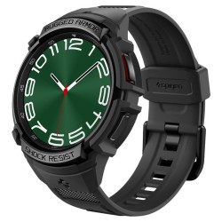 Husa Spigen Rugged Armor Pro compatibila cu Samsung Galaxy Watch 6 Classic 47mm Matte Black
