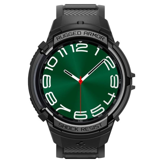 Husa Spigen Rugged Armor Pro compatibila cu Samsung Galaxy Watch 6 Classic 47mm Matte Black (Spigen, Ingredi) by www.silkase.ro Husa Spigen Rugged Armor Pro compatibila cu Samsung Galaxy Watch 6 Classic 47mm Matte Black (Ingredi, ACS06488) by www.silkase.ro