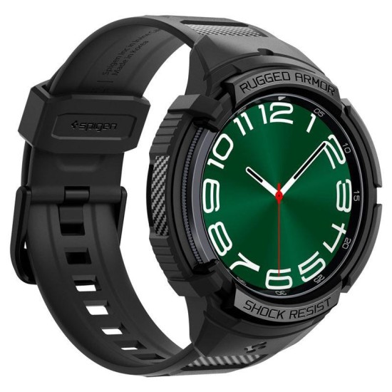 Husa Spigen Rugged Armor Pro compatibila cu Samsung Galaxy Watch 6 Classic 47mm Matte Black (Spigen, Ingredi) by www.silkase.ro Husa Spigen Rugged Armor Pro compatibila cu Samsung Galaxy Watch 6 Classic 47mm Matte Black (Ingredi, ACS06488) by www.silkase.ro