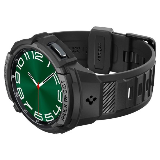 Husa Spigen Rugged Armor Pro compatibila cu Samsung Galaxy Watch 6 Classic 47mm Matte Black (Spigen, Ingredi) by www.silkase.ro Husa Spigen Rugged Armor Pro compatibila cu Samsung Galaxy Watch 6 Classic 47mm Matte Black (Ingredi, ACS06488) by www.silkase.ro