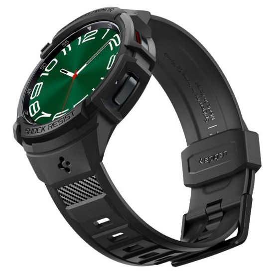Husa Spigen Rugged Armor Pro compatibila cu Samsung Galaxy Watch 6 Classic 47mm Matte Black (Spigen, Ingredi) by www.silkase.ro Husa Spigen Rugged Armor Pro compatibila cu Samsung Galaxy Watch 6 Classic 47mm Matte Black (Ingredi, ACS06488) by www.silkase.ro