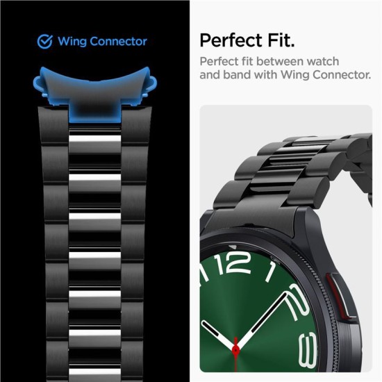 Curea pentru Samsung Galaxy Watch6 Classic 47mm, Spigen Modern Fit, Black (Ingredi, AMP06490) by www.silkase.ro