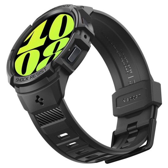 Husa Spigen Rugged Armor Pro compatibila cu Samsung Galaxy Watch 6 44mm Matte Black (Spigen, Ingredi) by www.silkase.ro Husa Spigen Rugged Armor Pro compatibila cu Samsung Galaxy Watch 6 44mm Matte Black (Ingredi, ACS06496) by www.silkase.ro