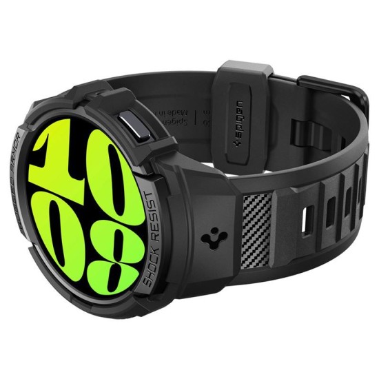 Husa Spigen Rugged Armor Pro compatibila cu Samsung Galaxy Watch 6 44mm Matte Black (Spigen, Ingredi) by www.silkase.ro Husa Spigen Rugged Armor Pro compatibila cu Samsung Galaxy Watch 6 44mm Matte Black (Ingredi, ACS06496) by www.silkase.ro