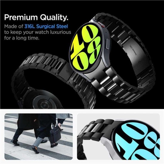 Curea pentru Samsung Galaxy Watch6 44mm - Spigen Modern Fit - Black (Spigen, Ingredi) by www.silkase.ro Curea pentru Samsung Galaxy Watch6 44mm - Spigen Modern Fit - Black (Ingredi, AMP06499) by www.silkase.ro