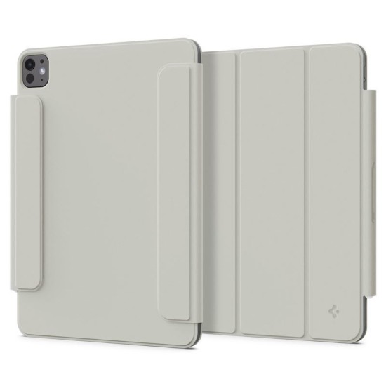 Husa tableta Spigen Air Skin Folio OneTap pentru iPad Pro 11" 5 gen. 2024 Gri (Ingredi, ACS06513) by www.silkase.ro
