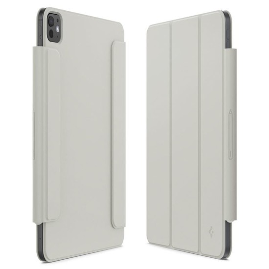 Husa tableta Spigen Air Skin Folio OneTap pentru iPad Pro 11" 5 gen. 2024 Gri (Ingredi, ACS06513) by www.silkase.ro