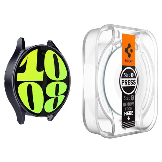 Set 2 folii sticla transparente cu sistem de montare Spigen GLAStR EZ FIT compatibil cu Samsung Galaxy Watch 6 44mm (Spigen, Ingredi) by www.silkase.ro Set 2 folii sticla transparente cu sistem de montare Spigen GLAStR EZ FIT compatibil cu Samsung Galaxy Watch 6 44mm (Ingredi, AGL06520) by www.silkase.ro