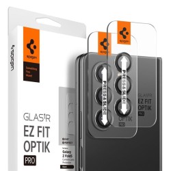 Set 2x3 protectii sticla camera foto Spigen Optik EZ FIT compatibil cu Samsung Galaxy Z Fold 5 Black