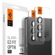 Set 2x3 protectii sticla camera foto Spigen Optik EZ FIT compatibil cu Samsung Galaxy Z Fold 5 Black (Ingredi, AGL06524) by www.silkase.ro