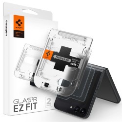 Set 2 folii sticla cu sistem de montare Spigen GLAStR EZ FIT compatibil cu Samsung Galaxy Z Flip 5