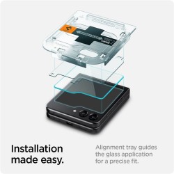 Set 2 folii sticla cu sistem de montare Spigen GLAStR EZ FIT compatibil cu Samsung Galaxy Z Flip 5 Set 2 folii sticla cu sistem de montare Spigen GLAStR EZ FIT compatibil cu Samsung Galaxy Z Flip 5