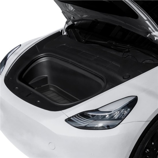 Covoras portbagaj fata (frunk) Spigen pentru Tesla Model Y, negru (Accesorii auto, ACP06529) by www.silkase.ro