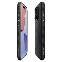 Husa Spigen Liquid Air compatibila cu iPhone 15 Pro Max Matte Black Husa Spigen Liquid Air compatibila cu iPhone 15 Pro Max Matte Black