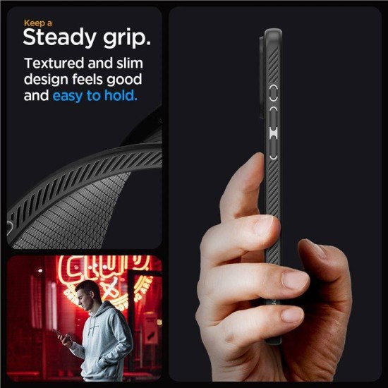 Husa Spigen Liquid Air compatibila cu iPhone 15 Pro Max Matte Black (Spigen, iPhone 15 Pro Max) by www.silkase.ro Husa Spigen Liquid Air compatibila cu iPhone 15 Pro Max Matte Black (iPhone 15 Pro Max, ACS06562) by www.silkase.ro
