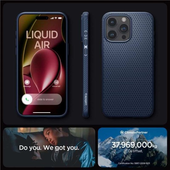 Carcasa Spigen Liquid Air MagSafe pentru Apple Iphone 15 Pro Max, albastru navy (iPhone 15 Pro Max, ACS06563) by www.silkase.ro