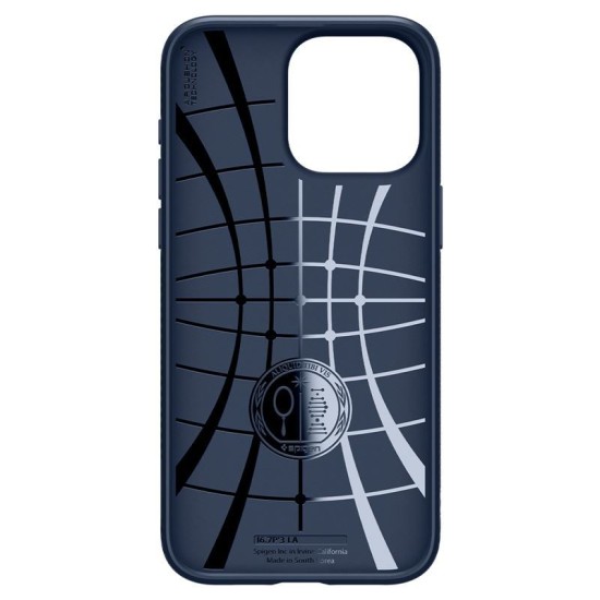Carcasa Spigen Liquid Air MagSafe pentru Apple Iphone 15 Pro Max, albastru navy (iPhone 15 Pro Max, ACS06563) by www.silkase.ro