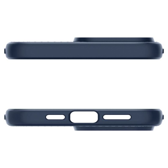 Carcasa Spigen Liquid Air MagSafe pentru Apple Iphone 15 Pro Max, albastru navy (iPhone 15 Pro Max, ACS06563) by www.silkase.ro