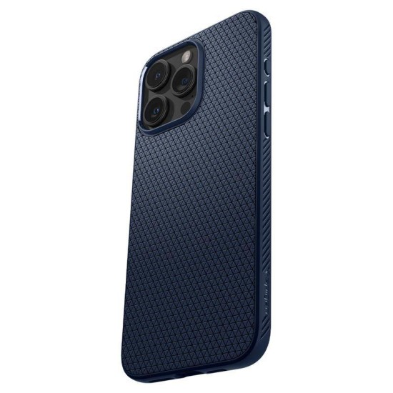 Carcasa Spigen Liquid Air MagSafe pentru Apple Iphone 15 Pro Max, albastru navy (iPhone 15 Pro Max, ACS06563) by www.silkase.ro