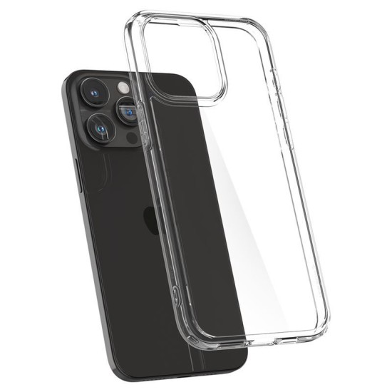 Husa Spigen Ultra Hybrid compatibila cu iPhone 15 Pro Max Crystal Clear (iPhone 15 Pro Max, ACS06565) by www.silkase.ro