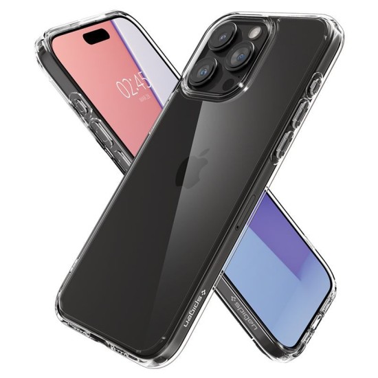 Husa Spigen Ultra Hybrid compatibila cu iPhone 15 Pro Max Crystal Clear (iPhone 15 Pro Max, ACS06565) by www.silkase.ro