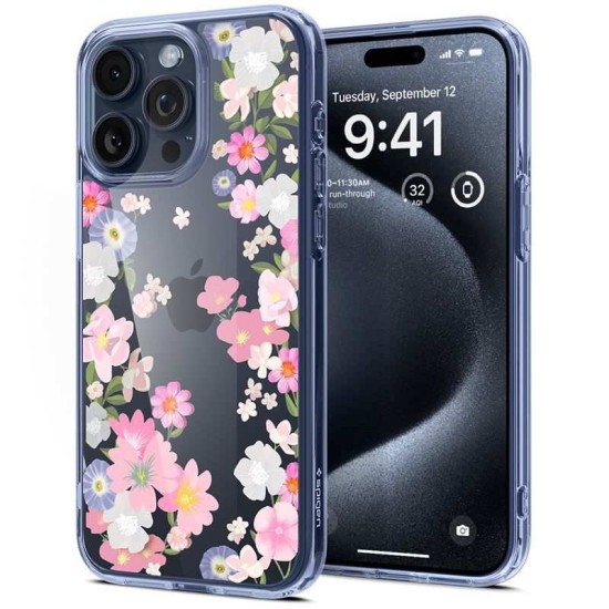Husa Spigen Ultra Hybrid compatibila cu iPhone 15 Pro Blossom (iPhone 15 Pro, ACS06566) by www.silkase.ro