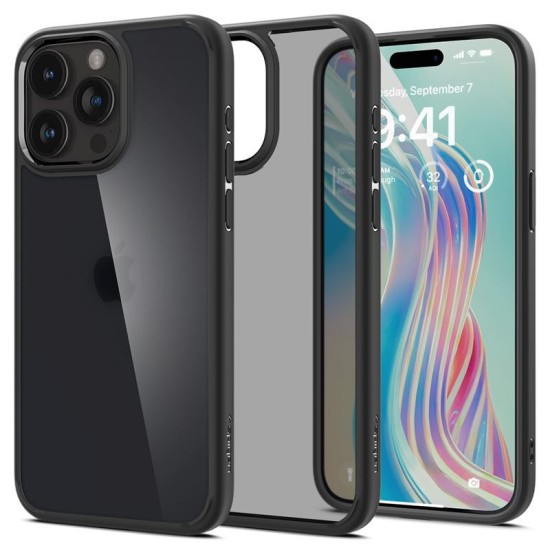 Husa Spigen Ultra Hybrid compatibila cu iPhone 15 Pro Max Frost Black (Spigen, iPhone 15 Pro Max) by www.silkase.ro Husa Spigen Ultra Hybrid compatibila cu iPhone 15 Pro Max Frost Black (iPhone 15 Pro Max, ACS06568) by www.silkase.ro