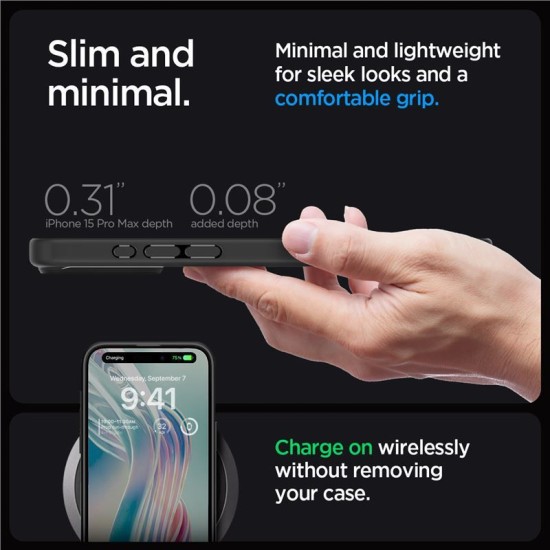 Husa Spigen Ultra Hybrid compatibila cu iPhone 15 Pro Max Frost Black (Spigen, iPhone 15 Pro Max) by www.silkase.ro Husa Spigen Ultra Hybrid compatibila cu iPhone 15 Pro Max Frost Black (iPhone 15 Pro Max, ACS06568) by www.silkase.ro