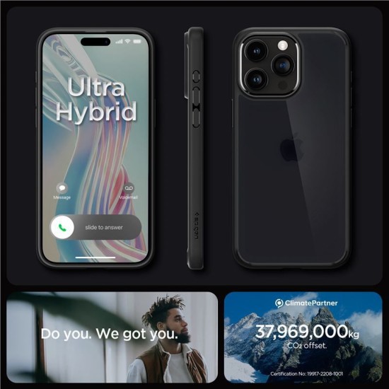 Husa Spigen Ultra Hybrid compatibila cu iPhone 15 Pro Max Frost Black (Spigen, iPhone 15 Pro Max) by www.silkase.ro Husa Spigen Ultra Hybrid compatibila cu iPhone 15 Pro Max Frost Black (iPhone 15 Pro Max, ACS06568) by www.silkase.ro