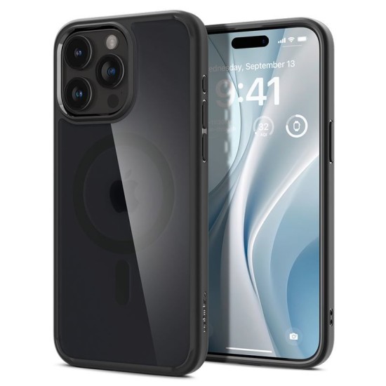 Husa pentru iPhone 15 Pro Max, Spigen Ultra Hybrid MagSafe, Frost Black (Spigen, iPhone 15 Pro Max) by www.silkase.ro Husa pentru iPhone 15 Pro Max, Spigen Ultra Hybrid MagSafe, Frost Black (iPhone 15 Pro Max, ACS06581) by www.silkase.ro