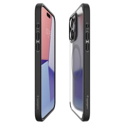 Husa pentru iPhone 15 Pro Max, Spigen Ultra Hybrid MagSafe, Frost Black