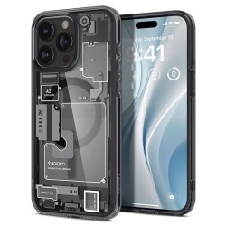 Husa pentru iPhone 15 Pro Max, Spigen Ultra Hybrid MagSafe Zero One, Black