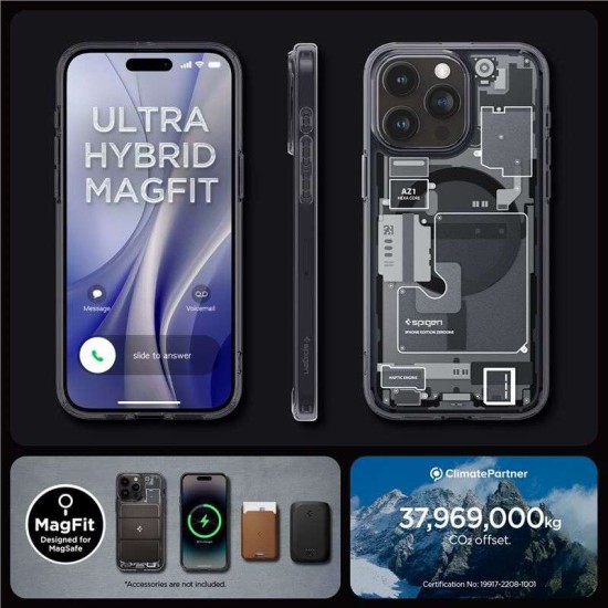 Husa pentru iPhone 15 Pro Max, Spigen Ultra Hybrid MagSafe Zero One, Black (Spigen, iPhone 15 Pro Max) by www.silkase.ro Husa pentru iPhone 15 Pro Max, Spigen Ultra Hybrid MagSafe Zero One, Black (iPhone 15 Pro Max, ACS06582) by www.silkase.ro