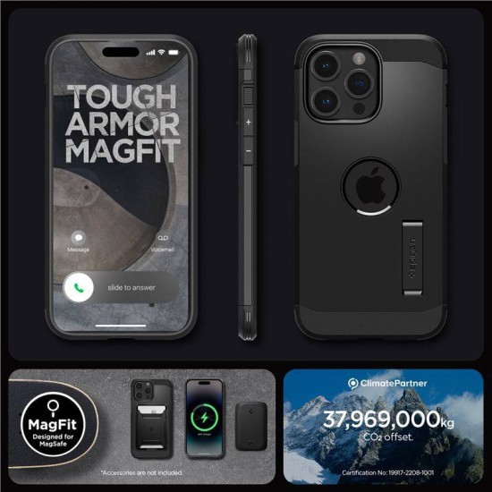 Husa Spigen Tough Armor MagSafe compatibila cu iPhone 15 Pro Max Black (Spigen, iPhone 15 Pro Max) by www.silkase.ro Husa Spigen Tough Armor MagSafe compatibila cu iPhone 15 Pro Max Black (iPhone 15 Pro Max, ACS06594) by www.silkase.ro