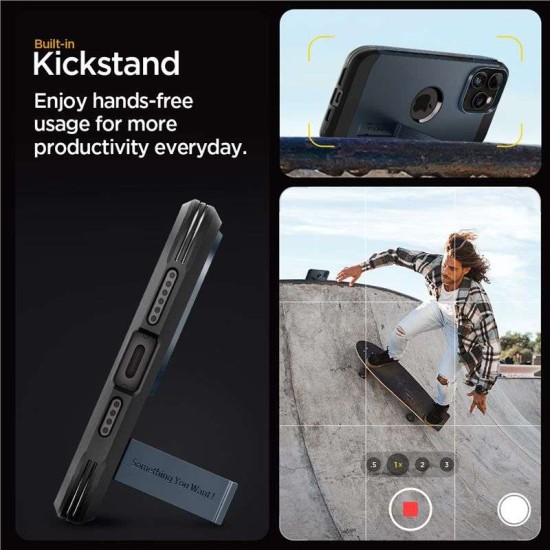 Husa Spigen Tough Armor MagSafe compatibila cu iPhone 15 Pro Max Metal Slate (Spigen, iPhone 15 Pro Max) by www.silkase.ro Husa Spigen Tough Armor MagSafe compatibila cu iPhone 15 Pro Max Metal Slate (iPhone 15 Pro Max, ACS06595) by www.silkase.ro