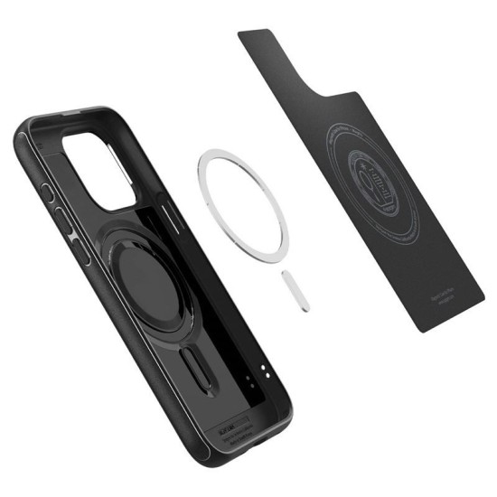 Husa de protectie Spigen Mag Armor, pentru iPhone 15 Pro Max, Senzatie premium la atingere, Tehnologie avansata anti-soc, Matte Black (iPhone 15 Pro Max, ACS06597) by www.silkase.ro