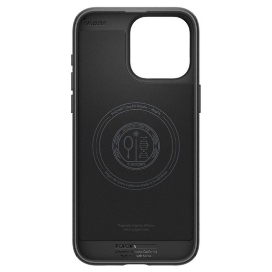 Husa de protectie Spigen Mag Armor, pentru iPhone 15 Pro Max, Senzatie premium la atingere, Tehnologie avansata anti-soc, Matte Black (iPhone 15 Pro Max, ACS06597) by www.silkase.ro