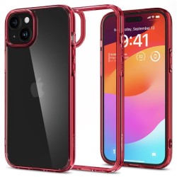Husa Spigen Ultra Hybrid compatibila cu iPhone 15 Plus Red Crystal