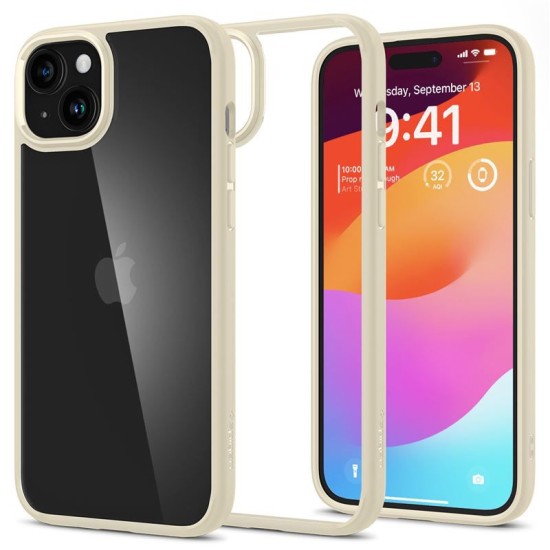 Husa Spigen Ultra Hybrid compatibila cu iPhone 15 Plus Beige (Spigen, iPhone 15 Plus) by www.silkase.ro Husa Spigen Ultra Hybrid compatibila cu iPhone 15 Plus Beige (iPhone 15 Plus, ACS06658) by www.silkase.ro