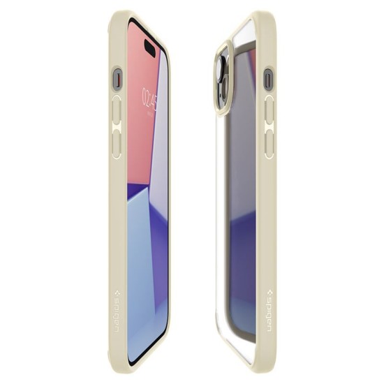 Husa Spigen Ultra Hybrid compatibila cu iPhone 15 Plus Beige (Spigen, iPhone 15 Plus) by www.silkase.ro Husa Spigen Ultra Hybrid compatibila cu iPhone 15 Plus Beige (iPhone 15 Plus, ACS06658) by www.silkase.ro