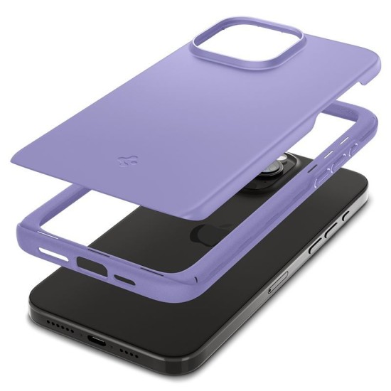 Husa slim Spigen Thin Fit compatibila cu iPhone 15 Pro Purple (iPhone 15 Pro, ACS06692) by www.silkase.ro