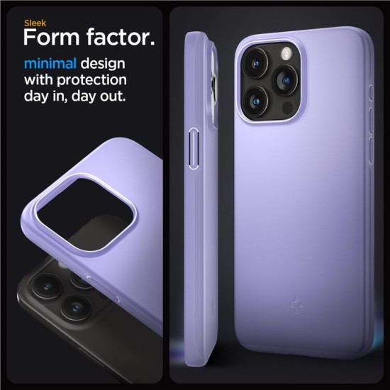 Husa slim Spigen Thin Fit compatibila cu iPhone 15 Pro Purple (iPhone 15 Pro, ACS06692) by www.silkase.ro
