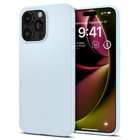 Husa pentru iPhone 15 Pro - Spigen Thin Fit - Mute Blue (Spigen, iPhone 15 Pro) by www.silkase.ro Husa pentru iPhone 15 Pro - Spigen Thin Fit - Mute Blue (iPhone 15 Pro, ACS06693) by www.silkase.ro