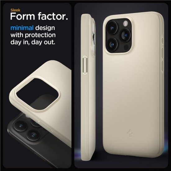 Husa Spigen Thin Fit pentru Apple iPhone 15 Pro Bej (Spigen, iPhone 15 Pro) by www.silkase.ro Husa Spigen Thin Fit pentru Apple iPhone 15 Pro Bej (iPhone 15 Pro, ACS06694) by www.silkase.ro