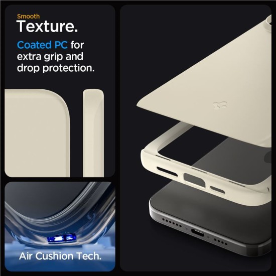 Husa Spigen Thin Fit pentru Apple iPhone 15 Pro Bej (Spigen, iPhone 15 Pro) by www.silkase.ro Husa Spigen Thin Fit pentru Apple iPhone 15 Pro Bej (iPhone 15 Pro, ACS06694) by www.silkase.ro