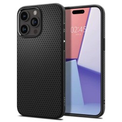 Husa Spigen Liquid Air compatibila cu iPhone 15 Pro Matte Black
