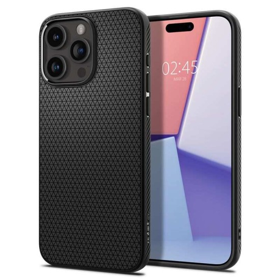 Husa Spigen Liquid Air compatibila cu iPhone 15 Pro Matte Black (Spigen, iPhone 15 Pro) by www.silkase.ro Husa Spigen Liquid Air compatibila cu iPhone 15 Pro Matte Black (iPhone 15 Pro, ACS06704) by www.silkase.ro