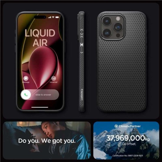 Husa Spigen Liquid Air compatibila cu iPhone 15 Pro Matte Black (Spigen, iPhone 15 Pro) by www.silkase.ro Husa Spigen Liquid Air compatibila cu iPhone 15 Pro Matte Black (iPhone 15 Pro, ACS06704) by www.silkase.ro
