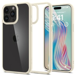 Husa Spigen Ultra Hybrid compatibila cu iPhone 15 Pro Beige